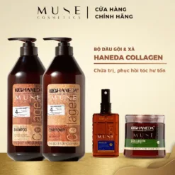 TOP HANEDA COLLAGEN shampoo, conditioner, hair treatment oil restores damaged hair 500ml/ 785ml