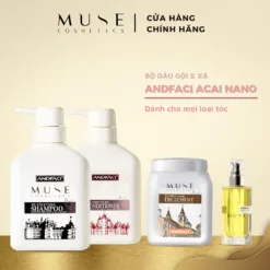 ANDFACI nano super molecular hair recovery shampoo, conditioner, hair treatment oil 60ml/ 600ml/ 650ml